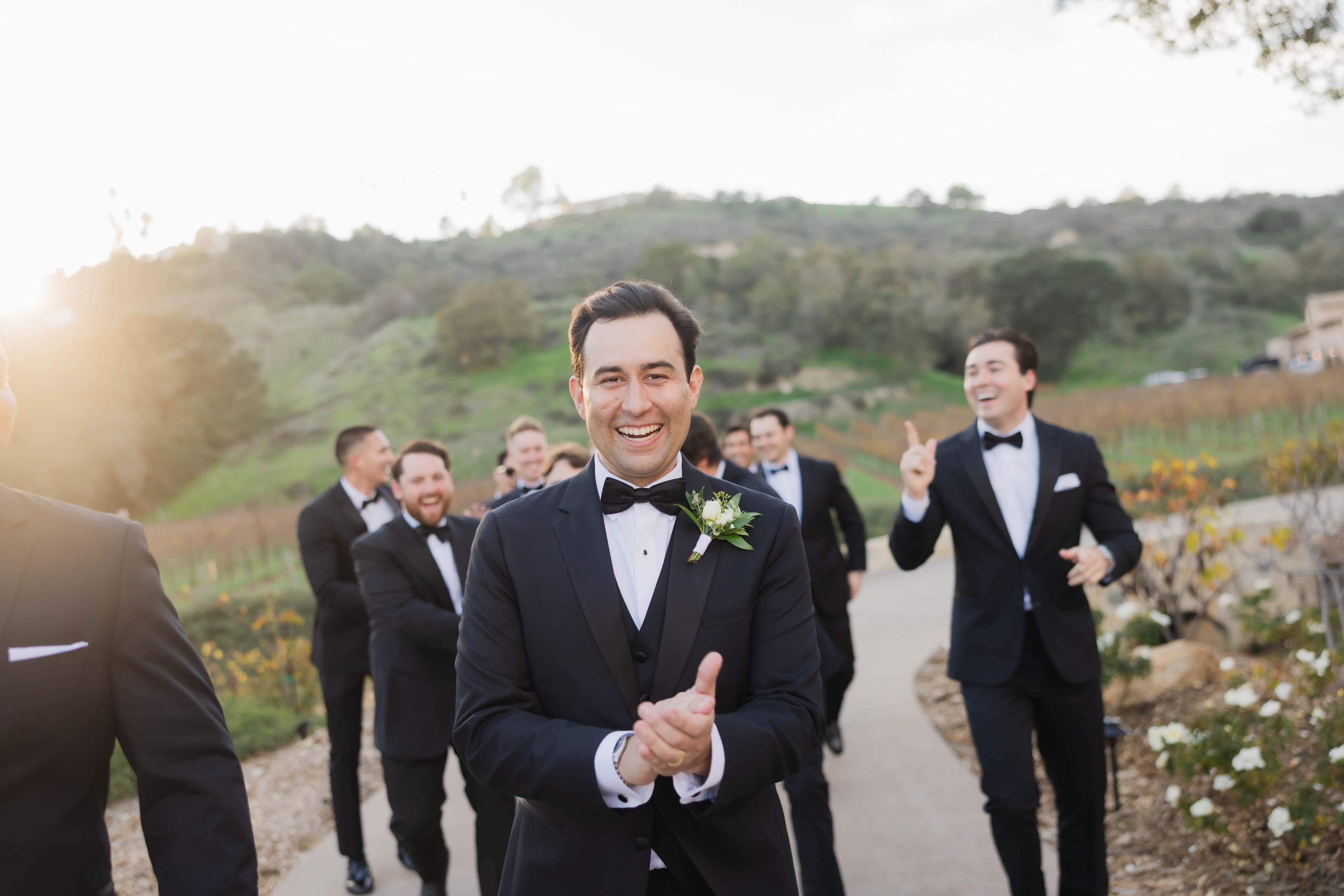 Mason and Natalie on their wedding day